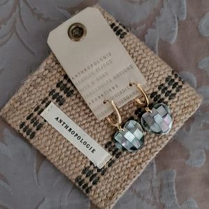 Anthropologie Ana Heart Huggie Hoop Earrings